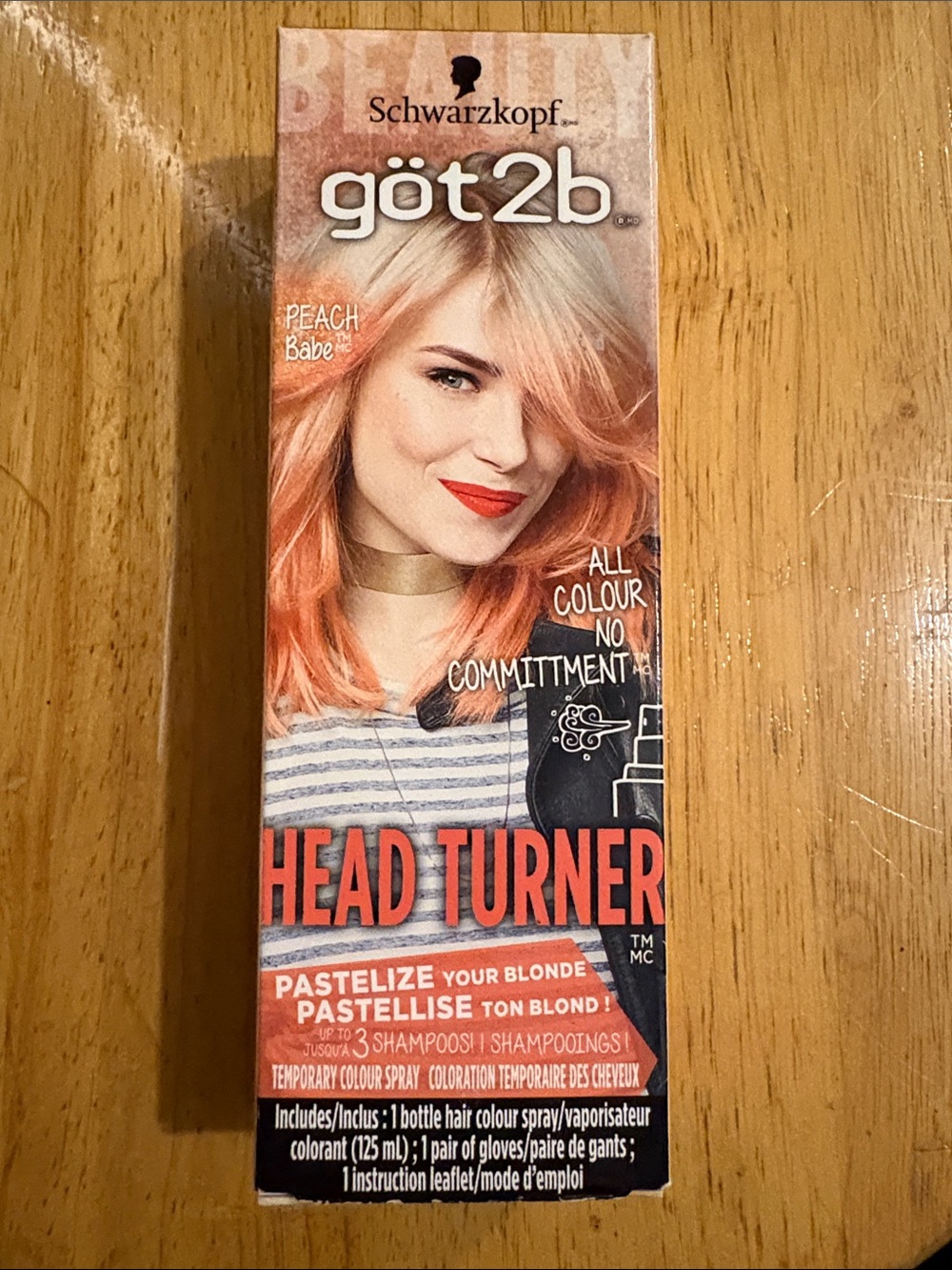 Schwarzkopf got2b Head Turner Temporary Hair Color Spray — Peach